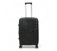 Infinity Luggage Black Expandable Hard Shell 8 Wheels Luggage Medium Suitcase