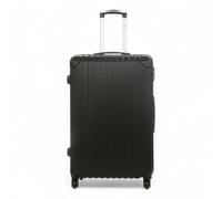 Infinity Luggage Black Hard Shell Abs 8 Wheels Luggage Travel Large Suitcase