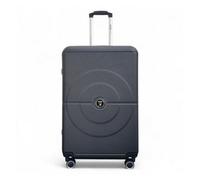 Infinity Luggage Black Robust Abs Hard Shell Large Light 8 Wheels Luggage Travel Suitcase