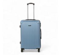 Infinity Luggage Blue Hard Shell Abs 8 Wheels Luggage Travel Medium Suitcase