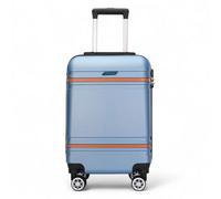 Infinity Luggage Blue Hard Shell Modern Dual 4 Wheel Luggage Suitcase Set