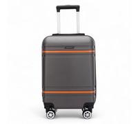Infinity Luggage Charcoal Hard Shell Modern Dual 4 Wheel Luggage Suitcase Set