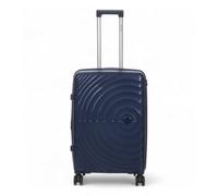 Infinity Luggage Dark Blue Expandable Hard Shell 8 Wheels Luggage Medium Suitcase
