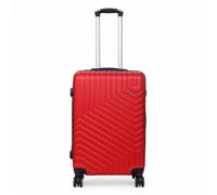 Infinity Luggage Expandable Hard Shell 8 Wheels Luggage Travel Medium Hard Shell Suitcase In Red