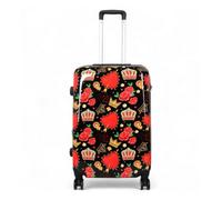 Infinity Luggage Expandable Hard Shell Medium 8 Wheels Suitcase Print Luggage