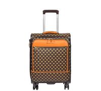 Infinity Leather Brown Suitcase Luggage Set Cabin Cosmetic Bag Expandable Travel