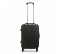 Infinity Luggage Hard Shell Abs 8 Wheels Luggage Travel Cabin Hard Shell Suitcase In Black