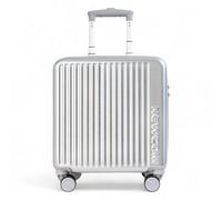 Infinity Luggage Hard Shell Cabin 44 X 22 X 38 Cm Silver Tsa Secure Luggage Suitcase Suitable For Easyjet, Ryanair