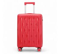 Infinity Luggage Hard Shell Lightweight Polypropylene Luggage - Small - Red