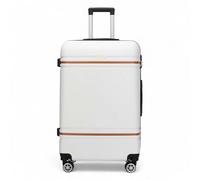 Infinity Luggage Hard Shell Modern 4-Wheel Luggage Suitcase Set - Large - Cream