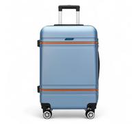 Infinity Luggage Hard Shell Modern 4-Wheel Luggage Suitcase Set - Medium - Blue