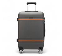 Infinity Luggage Hard Shell Modern 4-Wheel Luggage Suitcase Set - Medium - Charcoal
