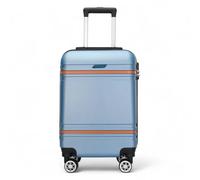 Infinity Luggage Hard Shell Modern 4-Wheel Luggage Suitcase Set - Small - Blue
