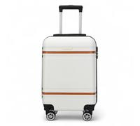 Infinity Luggage Hard Shell Modern 4-Wheel Luggage Suitcase Set - Small - Cream