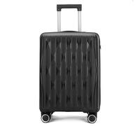 Infinity Luggage Hard Shell Suitcase Cabin Tsa Luggage Travel Set In Black