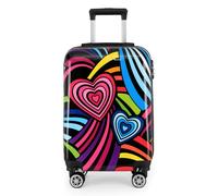 Infinity Luggage Hard Shell Suitcase Flower Heart Printed Luggage Travel Bag - Small - Heart