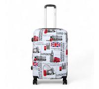 Infinity Luggage Hardside Shell Suitcase Print Luggage Lightweight Medium Travel Bag