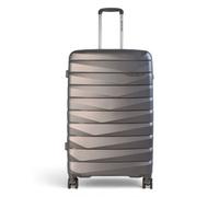 Infinity Luggage Holiday Strong Travel Case Large Hard Shell Tsa Suitcase In Smoke Grey