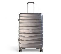 Infinity Luggage Holiday Strong Travel Case Medium Hard Shell Tsa Suitcase In Smoke Grey