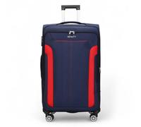 Infinity Luggage Lightweight Expandable Luggage Softshell 8 Weel Suitcase Set - Large - Navy