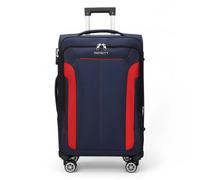 Infinity Luggage Lightweight Expandable Luggage Softshell 8 Weel Suitcase Set - Medium - Navy