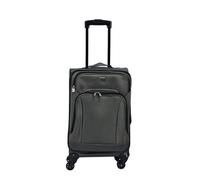 Infinity Luggage Lightweight Luggage Cabin Soft Shell Suitcase In Grey