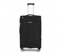 Infinity Luggage Lightweight Soft Shell Luggage Set Travel Suitcases - Large - Black