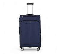 Infinity Luggage Lightweight Soft Shell Luggage Set Travel Suitcases - Large - Navy