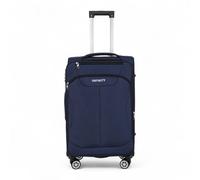 Infinity Luggage Lightweight Soft Shell Luggage Set Travel Suitcases - Medium - Navy