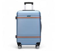 Infinity Luggage Modern Dual 4 Wheel Luggage Large Hard Shell Suitcase In Blue