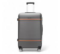 Infinity Luggage Modern Dual 4 Wheel Luggage Medium Hard Shell Suitcase In Charcoal Black