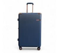 Infinity Luggage Navy Expandable Hard Shell 8 Wheels Luggage Travel Large Suitcase