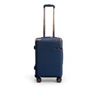 Infinity Luggage Navy Hard Shell Cabin 55 X 36 X 22 Cm Pc Suitcase Luggage Suitable For Easyjet, Ryanair