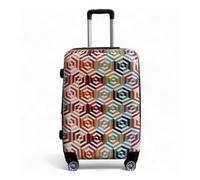 Infinity Luggage Ombre Expandable Hard Shell Medium 8 Wheels Suitcase Print Luggage