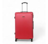 Infinity Luggage Red Hard Shell Abs 8 Wheels Luggage Travel Large Suitcase