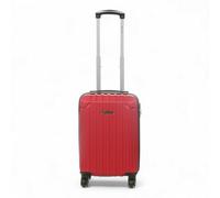 Infinity Luggage Red Hard Shell Abs 8 Wheels Underseat Cabin Luggage Suitcase