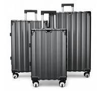 Infinity Luggage Robust Hard Shell Luggage 8 Wheel Suitcase Set - 3-Set - Charcoal
