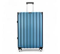 Infinity Luggage Robust Hard Shell Luggage 8 Wheel Suitcase Set - Large - Blue