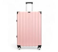 Infinity Luggage Robust Hard Shell Luggage 8 Wheel Suitcase Set - Large - Pink