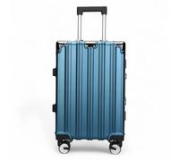 Infinity Luggage Robust Hard Shell Luggage 8 Wheel Suitcase Set - Small - Blue