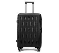 Infinity Luggage Secure Robust 8 Wheels Holiday Travel Caseluggage Large Hard Shell Suitcase In Black