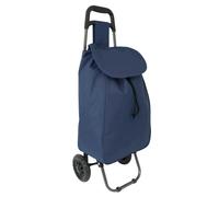 Infinity Luggage Shopping Trolley Folding Lightweight Grocery Bag - Navy