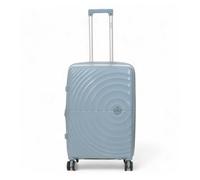 Infinity Luggage Sky Blue Expandable Hard Shell 8 Wheels Luggage Medium Suitcase