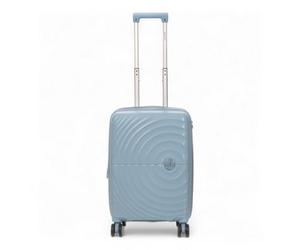 Infinity Luggage Sky Blue Hard Shell Cabin 55 X 37 X 22 Cm Pp Suitcase Luggage Suitable For Easyjet, Ryanair