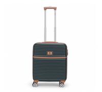 Infinity Luggage Strong Abs Hardshell Cabin Suitcase 56 X 45 X 25 Cm Luggage Suitable For British Airways In Green