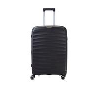 Infinity Luggage Sunwave Hard Shell Luggage Medium Hard Shell Suitcase In Black