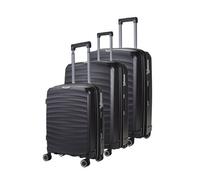Infinity Luggage Sunwave Hard Shell Luggage Set Of 3 Hard Shell Suitcase In Black