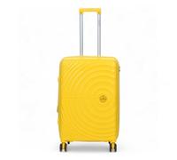 Infinity Luggage Yellow Expandable Hard Shell 8 Wheels Luggage Medium Suitcase