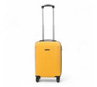 Infinity Luggage Yellow Hard Shell Abs 8 Wheels Underseat Cabin Luggage Suitcase