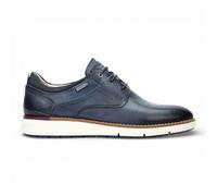 Infinity Manacor Men’s Leather Lace-Up Sneakers - Premium Calfskin Casual Trainers with Lightweight Flexible Sole Blue